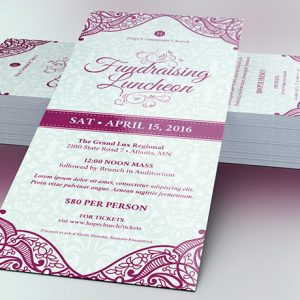 Fundraising Luncheon Flyer Template