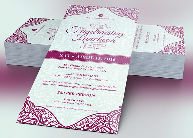 Fundraising Luncheon Flyer Template