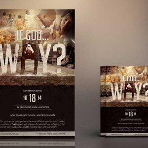 God Question Flyer Poster Template