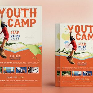Youth Camp Flyer Poster Template