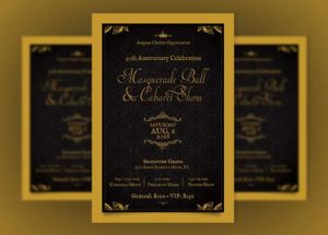 Anniversary Ball Flyer Template