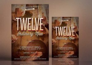 Twelve Ordinary Men Flyer Poster Template