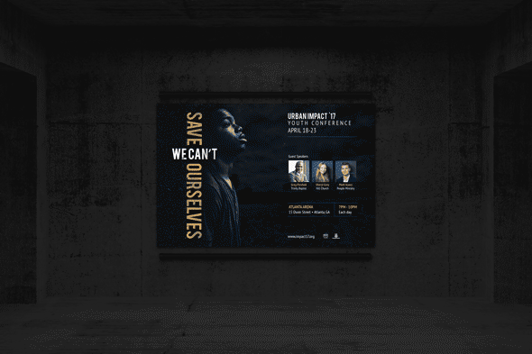 Cool Urban Ministry Flyer Poster Template