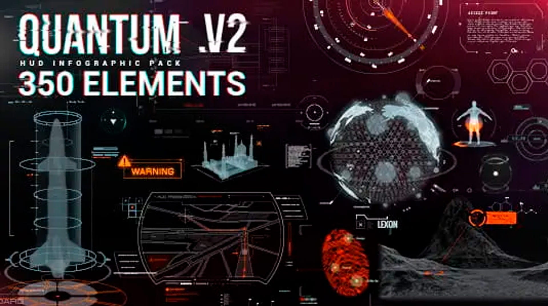 Quantum HUD Infographic for After Effects -