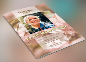 Adventure Small Funeral Program Template