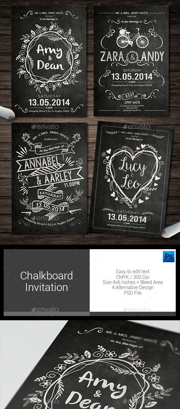 Chalkboard Invitation