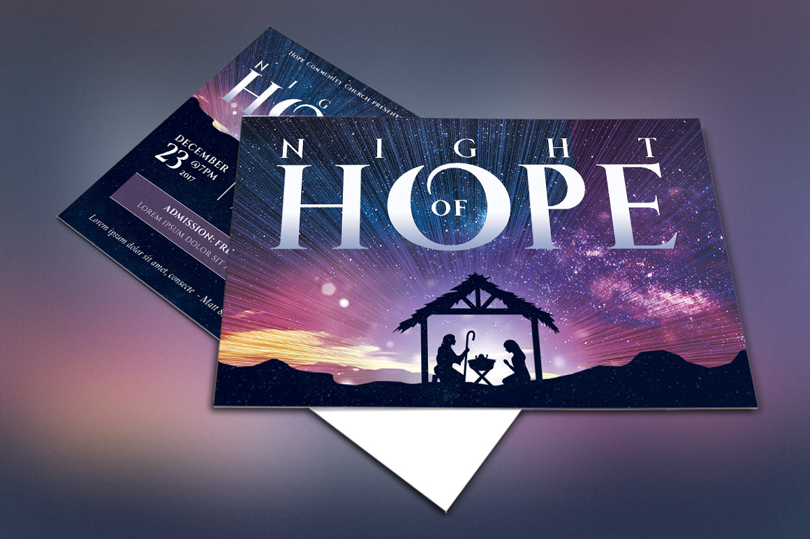 Hope Christmas Cantata Flyer Template