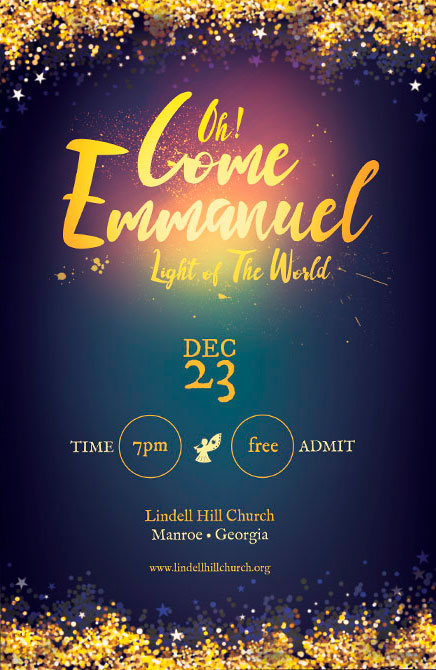 Emmanuel Christmas Flyer Template