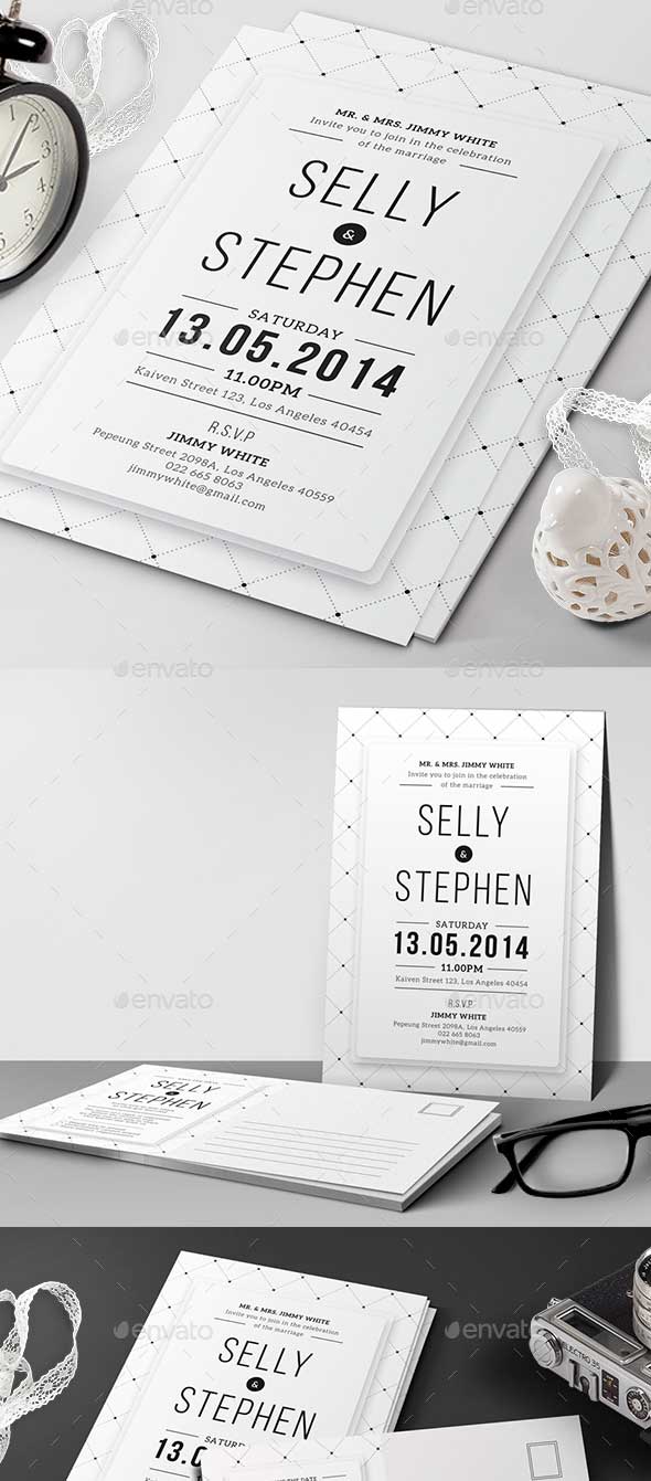 minimalist invitation