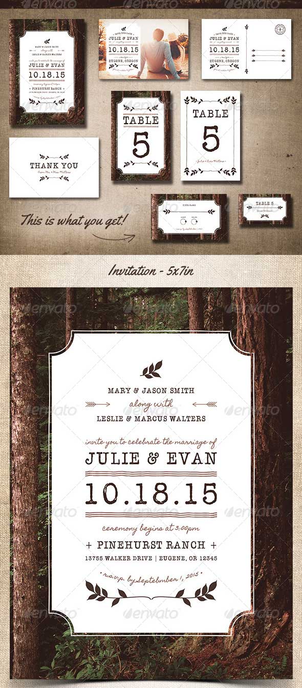 Rustic Wedding Pack