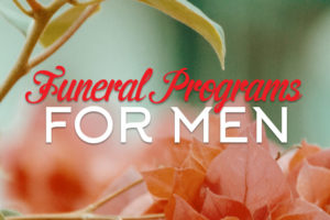 Funeral Program for Men