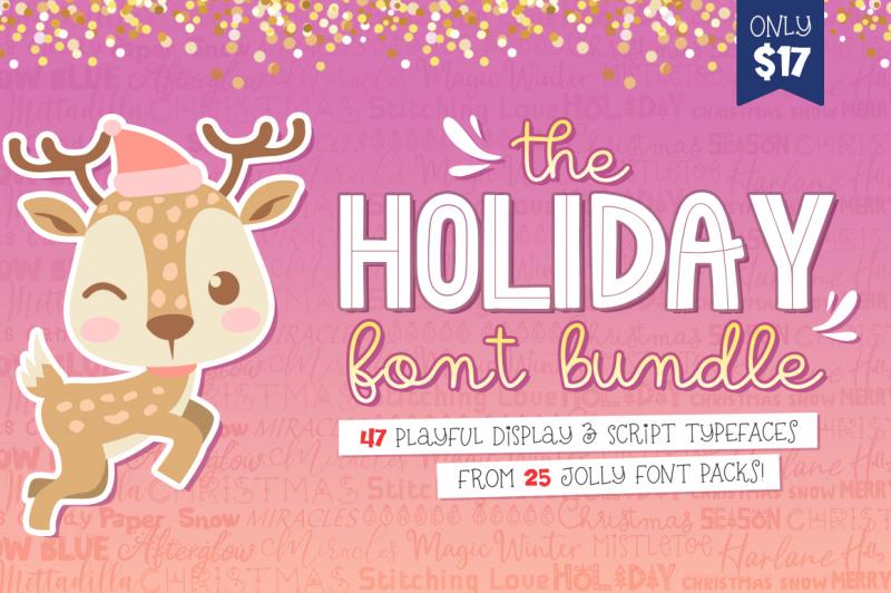 The Holiday Font Bundle