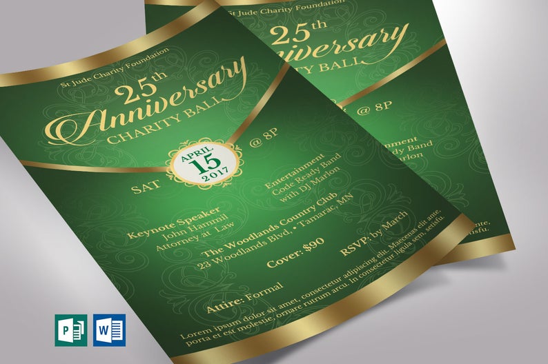 Anniversary Church Flyers