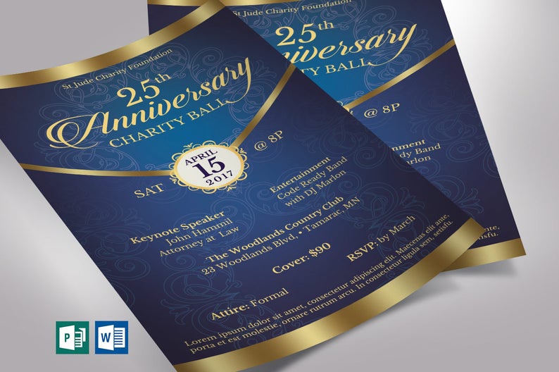 Anniversary Church Flyers