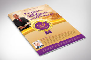 Clergy Anniversary Program Canva Template