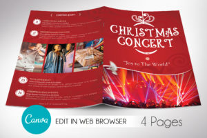 Christmas Event Program Canva Template