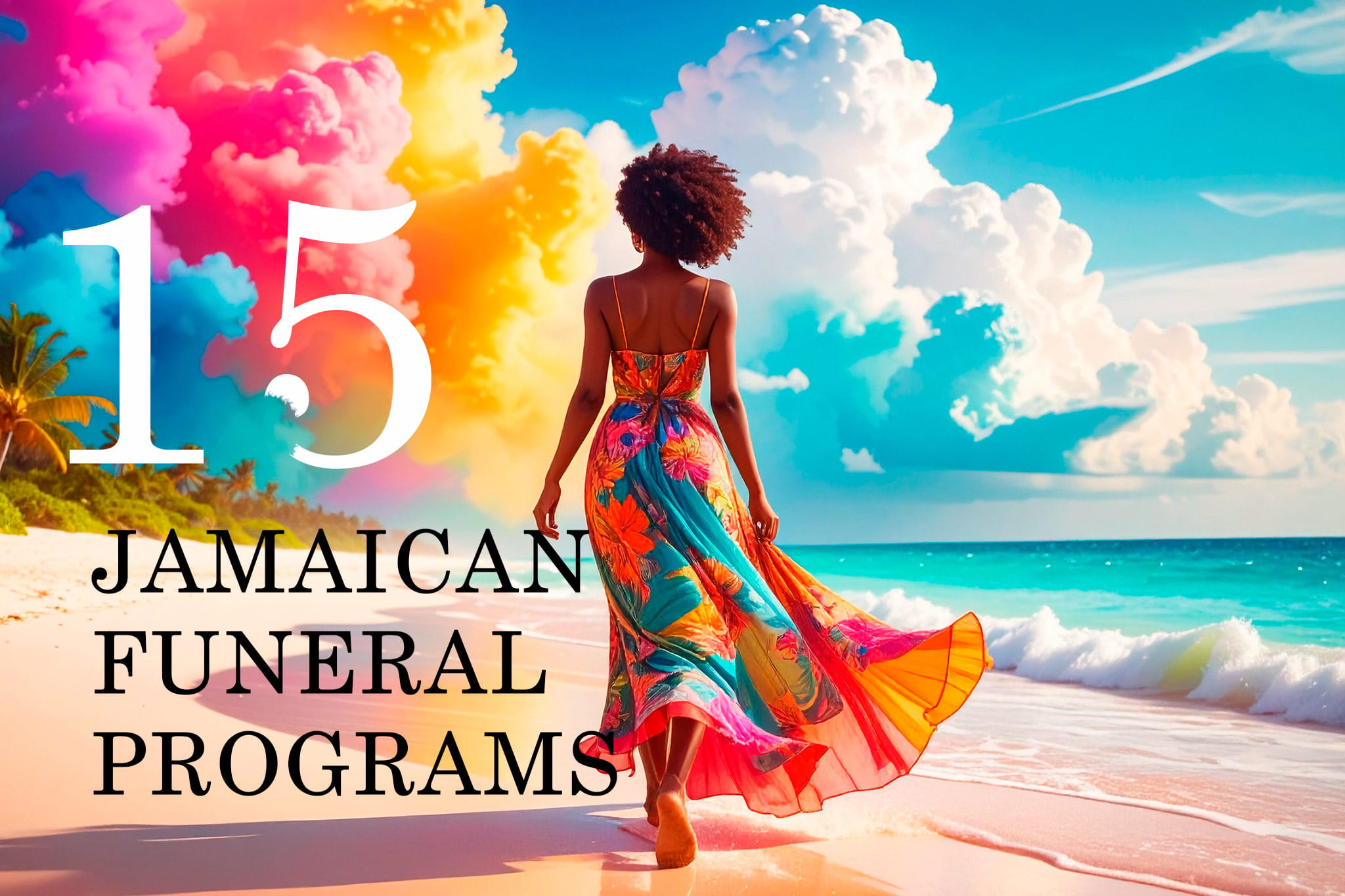 Jamaican Funeral Program Template
